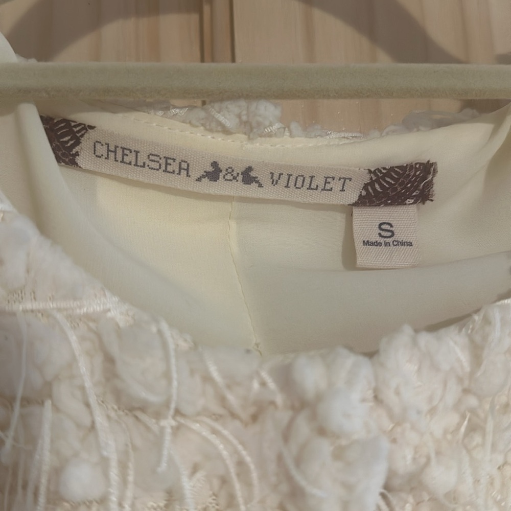 Vintage cream fringe top - Picture 4 of 8